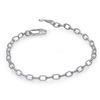 Image 1 : Sterling Silver Fancy Rolo Chain 7' Bracelet