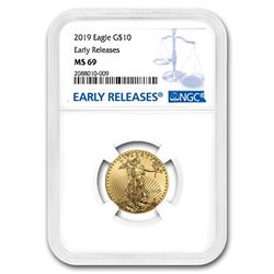 2019 1/4 oz Gold American Eagle MS-69 NGC (Early Releases)