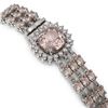 Image 2 : 30.69 ctw Tourmaline & Diamond Bracelet 14K Rose Gold