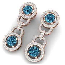 2.55 ctw Sapphire & Diamond Necklace 14K White Gold