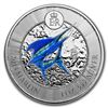 Image 1 : 2018 Cayman Islands 1 oz Silver Marlin Proof (Colorized)