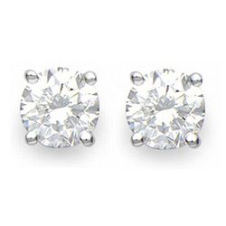 1.53 ctw VS/SI Diamond Art Deco Ring 18K White Gold