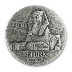 2019 Republic of Chad 5 oz Silver Sphinx of Hatshepsut