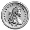 Image 1 : 2 oz Silver High Relief Round - 1804 Dollar