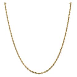 14k Yellow Goldy 2.8 mm Semi-Solid Rope Chain - 22 in.