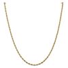 Image 1 : 14k Yellow Goldy 2.8 mm Semi-Solid Rope Chain - 22 in.