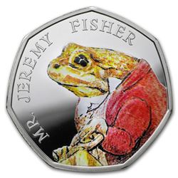 2017 Great Britain Silver 50p Beatrix Potter Prf (Jeremy Fisher)