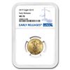 Image 1 : 2019 1/4 oz Gold American Eagle MS-70 NGC (Early Releases)