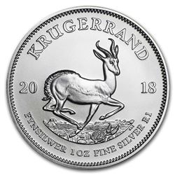 2018 South Africa 1 oz Silver Krugerrand BU