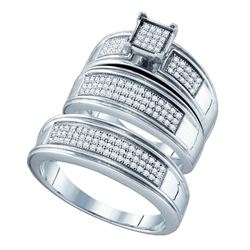 Sterling Silver Round Lab-Created Ruby Diamond Bolo Bracelet 1/2 Cttw