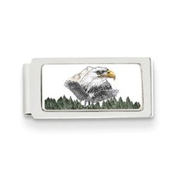 Eagle Portrait Hinged Money Clip
