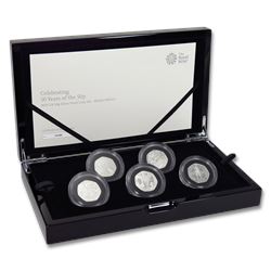 2019 Great Britain Silver 5-Coin 50 Years of the 50p Military Set