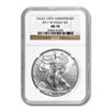 Image 1 : 2011-W Burnished Silver Eagle MS-70 NGC (25th Anniv)