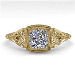 1.25 ctw VS/SI Oval Diamond Ring 10K Yellow Gold
