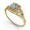 Image 2 : 1.25 ctw VS/SI Oval Diamond Ring 10K Yellow Gold