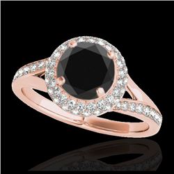 1.01 ctw VS/SI Cushion Diamond Ring 18K White Gold