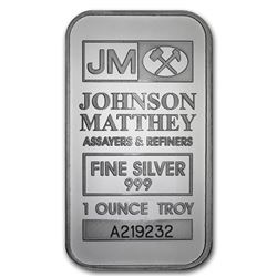 1 oz Silver Bar - Johnson Matthey