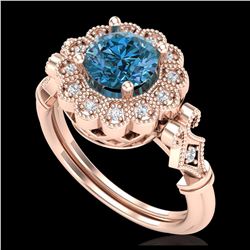 2.13 ctw Fancy Black Diamond Solitaire Stud Earrings 10K Yellow Gold