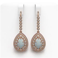 2.04 ctw Blue Sapphire & Diamond Ring 18K White Gold