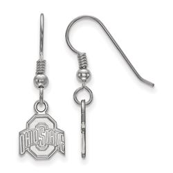 Sterling Silver Ohio State University Dangle Earrings