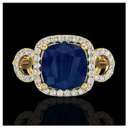 1.25 ctw SI Fancy Blue Diamond Ring 10K White Gold