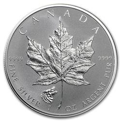 2016 Canada 1 oz Silver Maple Leaf Wolf Privy Reverse Proof