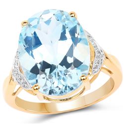 2.88 ctw Genuine Blue Topaz .925 Sterling Silver Ring