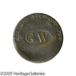 George Washington Inaugural Button WI 11-C Rare George Washington ...