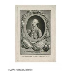 Desirable C. 1776 Engraving of John Hancock Desirable C. 1776 Engraving of John Hancock, Identifying