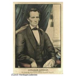 1860 Abraham Lincoln Campaign Print by Kellogg Scarce 1869 Abraham Lincoln Campaign Print by Kellogg