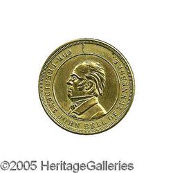 John Bell President's House Token; 22mm.  John Bell President's House Token 