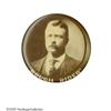 Image 1 : Imposing Lg. 2 1/8" Roosevelt "Rough Rider" Pin Imposing Large 2 1/8" Roosevelt "Rough Rider" Pinbac
