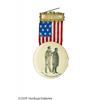 Image 1 : Large 1905 Badge Featuring TR & Uncle Sam Classic Large 1905 Badge Featuring Theodore Roosevelt With