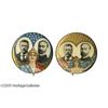 Image 1 : Two 1904 Roosevelt & Fairbanks 1 1/4" Jugates Two Colorful 1904 Roosevelt & Fairbanks 1 1/4" Jugate 