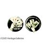 Image 1 : TR "Stand Pat!" Pinback & Coat-tail Variant Classic TR "Stand Pat!" Button and Coat-tail Variant.