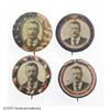 Image 2 : Seven Colorful 1904 Theodore Roosevelt Buttons Seven Different Colorful 1904 Theodore Roosevelt Camp