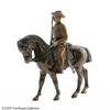 Image 1 : Early Composition Figure Mounted Teddy Roosevelt Most Unusual Early Composition Figure of a Mounted 