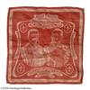 Image 2 : Teddy Roosevelt Miniature Handkerchief 1904 Fair Woven Teddy Roosevelt Miniature Handkerchief From t