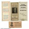 Image 1 : Six Exceptional Calvin Coolidge Paper Items A Group Lot of Six Exceptional Calvin Coolidge Paper Ite