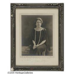 Autographed & Inscribed Grace Coolidge Photo Exceptional Autographed & Inscribed Grace Coolidge Phot