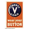 Image 1 : Wear your Button (Lot of 2) 30"x 20" WWI  Wear your Button 