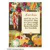 Image 1 : Eat Less (Lot of 2) 29" x 21" Artist: A. Hendee  Eat Less 