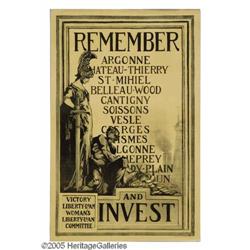 Remember: (Town Names Listed) 30  x 20  WWI  Remember: (Town Names Listed) 