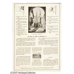 Poems for Schools. (Lot of 2) 22  x 16  WWI  Poems for Schools. 