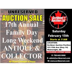 FEBRUARY 15th 2020 ANTIQUE/COLLECTOR AUCTION