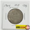 Image 1 : Newfoundland Fifty Cent 1904H