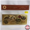 Image 1 : Novelty US $100 Gold Plated Bank Note