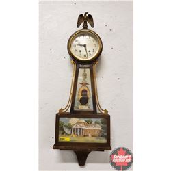 Seth Thomas Banjo Clock "Jefferson Monticello"