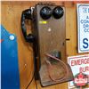 Image 1 : Wood Box Wall Mount Switchboard Telephone