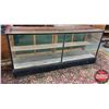 Image 2 : General Store Showcase (Back Wood-Sliding Glass Doors - Painted) (96"L x 25-1/2"W x 42"H)